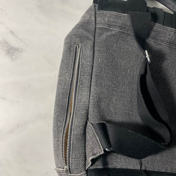 Toms backpack black leather gray canvas - Picture 5 of 6